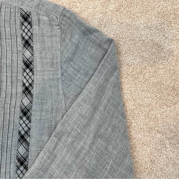 Nat Nash Shirt Adult Medium Gray Button Up Long Sleeve Soft Luxury Preppy Men - Picture 4 of 16